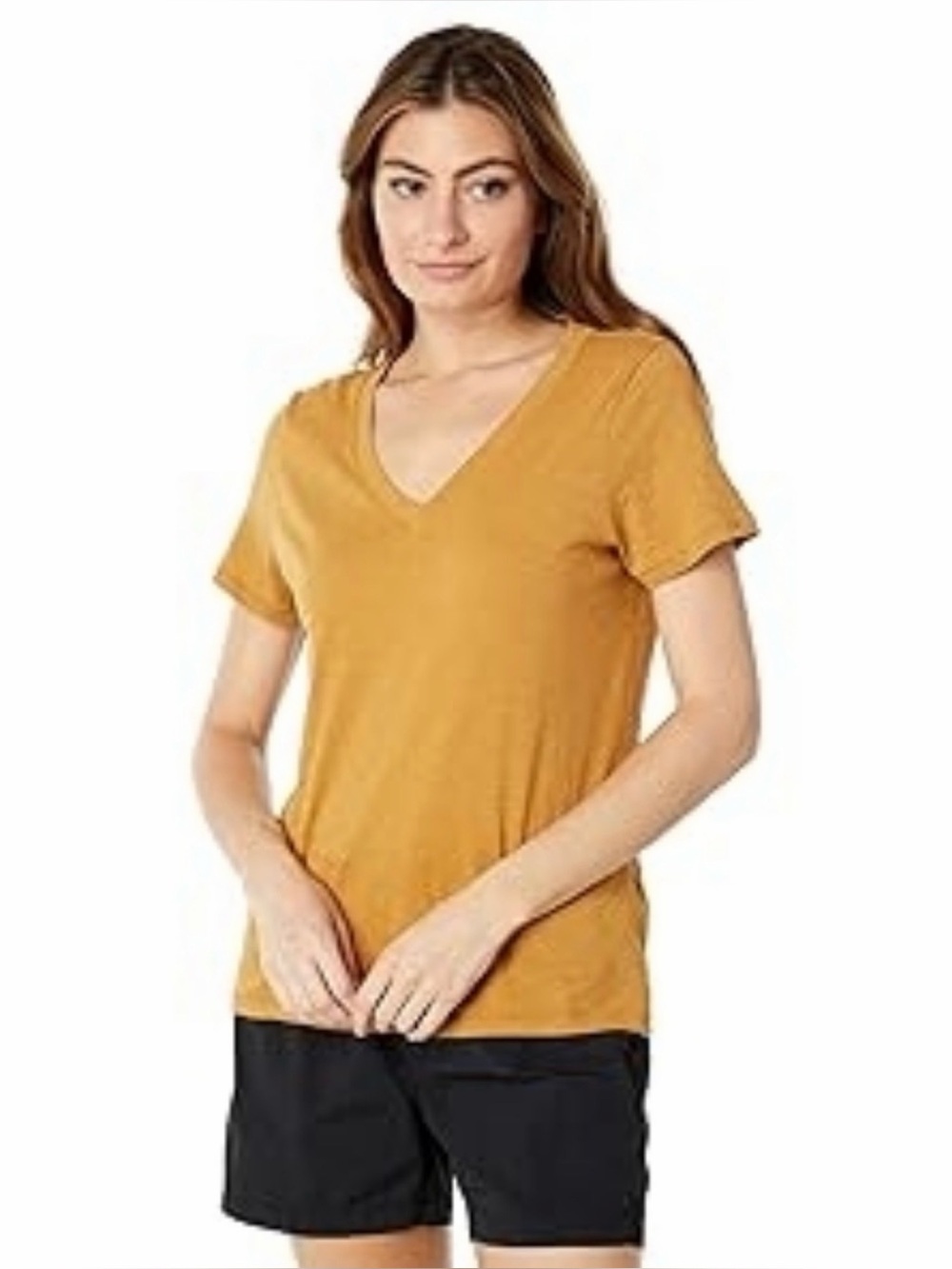 NWOT$58 Madewell Tissue Tee, T-Shirt, 💯 Cotton In Yellow mustard, M, Medium